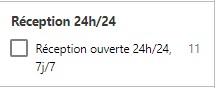 filtre réception 24 heures sur 24 de booking à arcachon